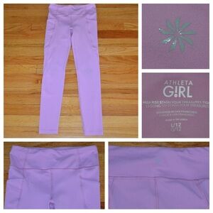 Youth girls Athleta Girl athletic high rise leggings, size L 12
